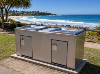 Double Cabinet with Stainless Steel Cladding