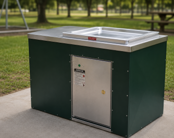 Single Cabinet with Galvanised & Powdercoated Cladding