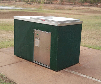 Single Cabinet with Galvanised & Powdercoated Cladding