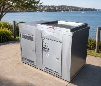 Single Cabinet with Stainless Steel Cladding