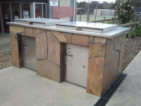 Inbuilt MBC 8 in stone enclosure