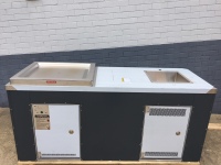 Gas BBQ cabinet with sink