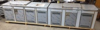 Triple cabinet with 2 x BBQs, sink and extra doors. Supplied in 2 sections for easier installation