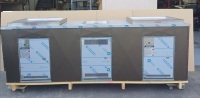 Triple Cabinet with 2 x Kingsize BBQs and Sink Powdercoat Bronze Kinetic